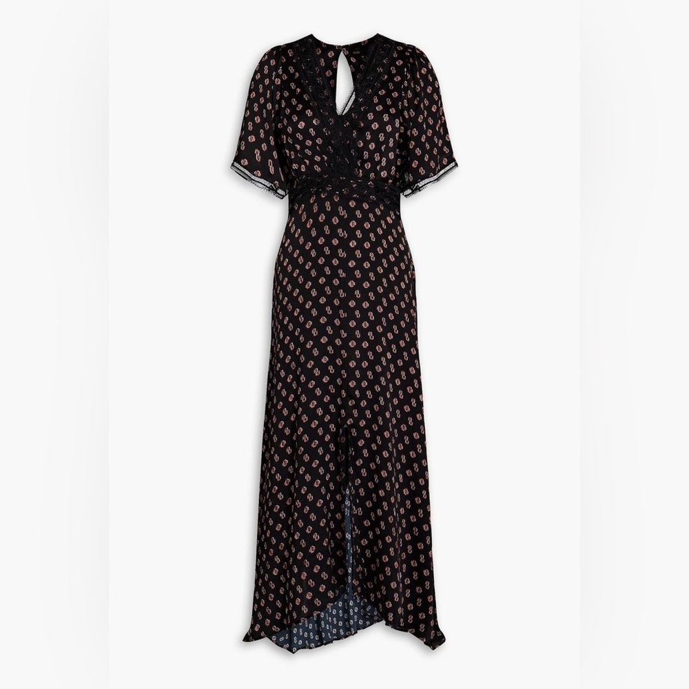 SOLD - NWT Maje - Silk maxi dress - Size 36